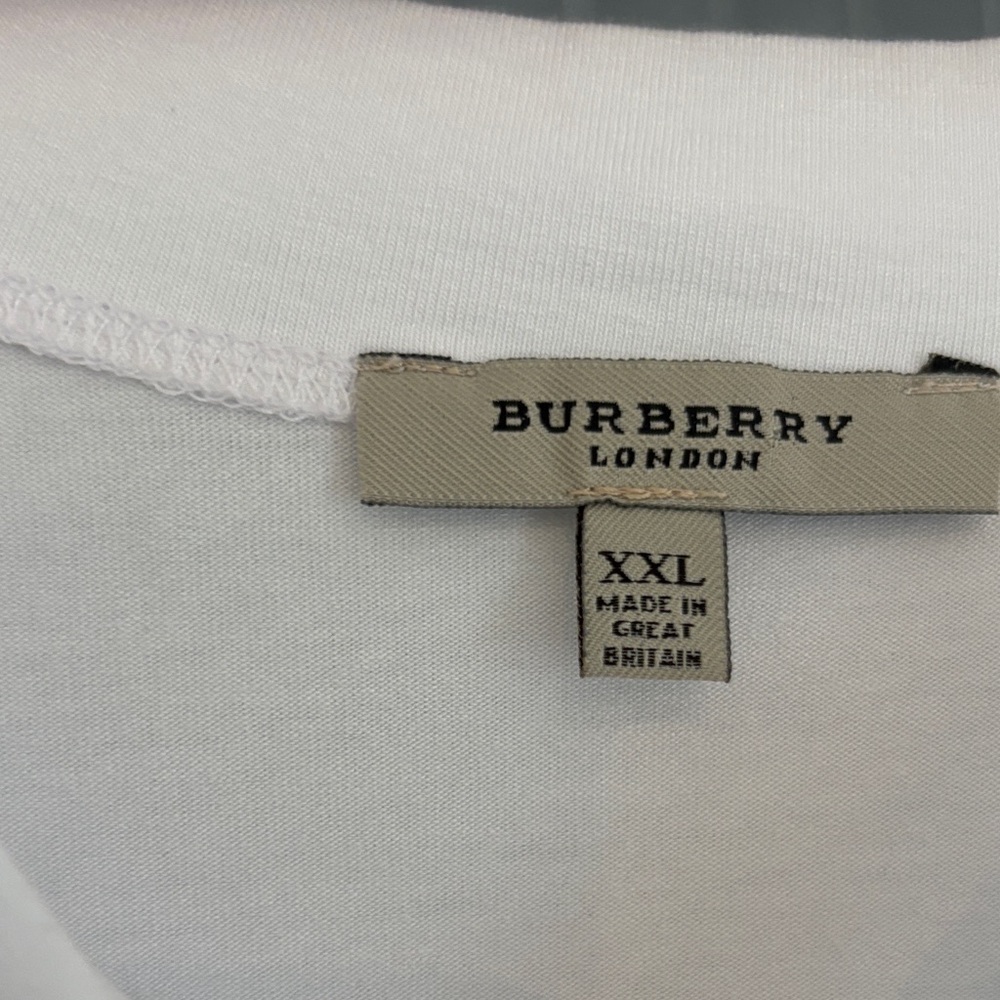 Burberry White Long Sleeve Tee - Picture 5 of 11
